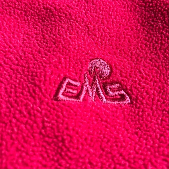 *EMS* Pink Fleece Zip-Up Vest Jacket Coat Sz L - Picture 3 of 4